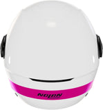 Urban-Helm Commuting Für Motorrad Nolan N20-2 Visor Weiß / Fuchsia Zefiro 342 Grösse M