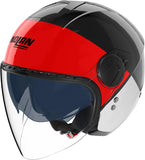 Urban-Helm Commuting Für Motorrad Nolan N20-2 Visor Schwarz / Rot / Anthrazit / Weiß Blocco 353 Grösse Xxs