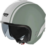 Urban-Helm Commuting Für Motorrad Nolan N20-2 Graugrün / Weiß Dolce Vita 348 Grösse S