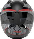 Integralhelm Speeding Für Motorrad Nolan N60-6 Schwarz / Grau / Rot Eclettico 351 Grösse Xxs