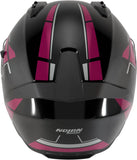 Integralhelm Speeding Für Motorrad Nolan N60-6 Schwarz / Fuchsia Sincrono 354 Grösse Xxxl