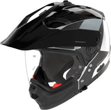Klapphelm Travelling Für Motorrad Nolan N70-2 X 06 Weiß / Schwarz / Grau Turbine 349 Grösse M