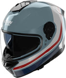 Integralhelm Speeding Für Motorrad Nolan N80-8 Blaugrau / Dunkelblau / Weiß / Rot Incline 352 Grösse S