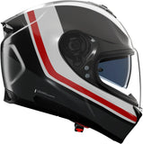 Integralhelm Speeding Für Motorrad Nolan N80-8 Schwarz / Anthrazit / Weiß / Rot Incline 353 Grösse S