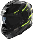 Integralhelm Speeding Für Motorrad Nolan N80-8 Schwarz / Anthrazit / Chrom Pulsgrün Fervo 354 Grösse Xxxl