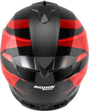 Integralhelm Speeding Für Motorrad Nolan N80-8 Schwarz / Rot Chrom Fervo 355 Grösse M