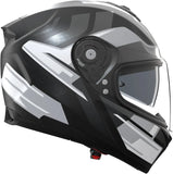 Integralhelm Speeding Für Motorrad Nolan N80-8 Schwarz / Weiß / Anthrazit Trittico 359 Grösse L