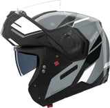 Klapphelm Travelling Für Motorrad Nolan N90-3 06 Gris / Noir / Blanc Sincrono 352 Grösse M