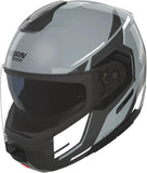 Klapphelm Travelling Für Motorrad Nolan N90-3 06 Gris / Noir / Blanc Sincrono 352 Grösse M