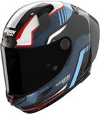 Integralhelm Speeding Für Motorrad Nolan X-804 Rs Ultra Carbon Carbon / Dunkelblau / Hellblau / Rot Piega 366 Grösse S